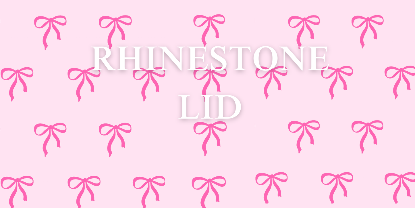 Rhinestone lid