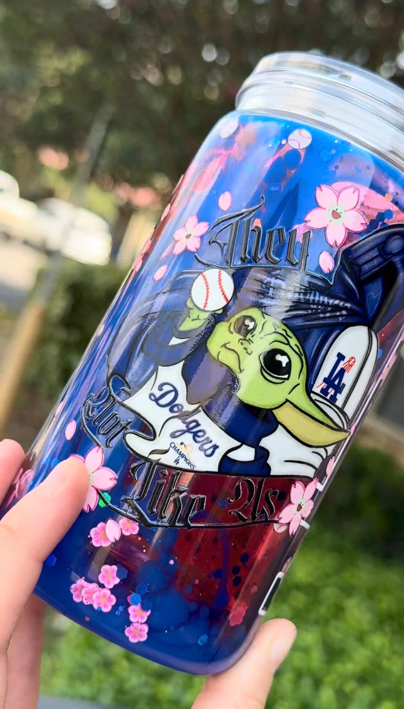 Baseball character lava cup